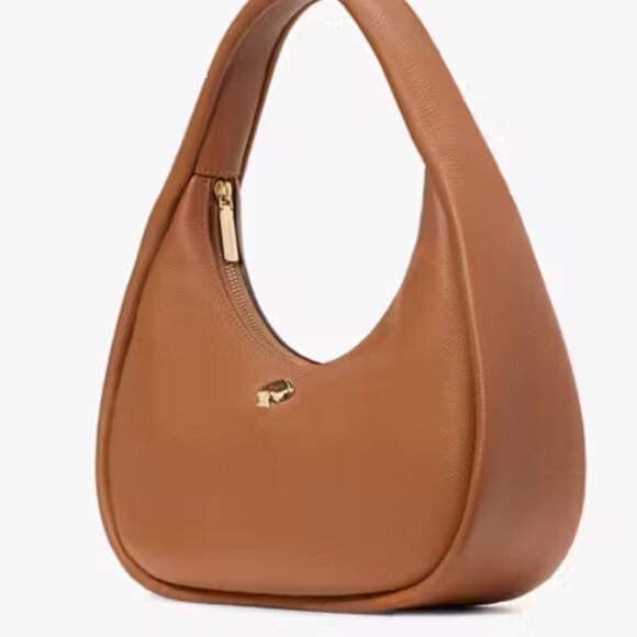 Kate Spade KK054 Kayla Lg Crescent Leather Shoulder Bag Gingerbread - - Picture 2 of 4